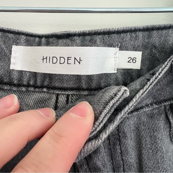 Hidden Gray High Rise Flared Jeans Size 26 - Picture 4 of 12